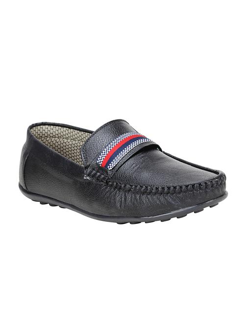 hip street black leatherette slip on loafers - 16515342 - Standard Image - 1