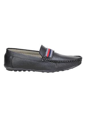 hip street black leatherette slip on loafers - 16515342 - Standard Image - 2