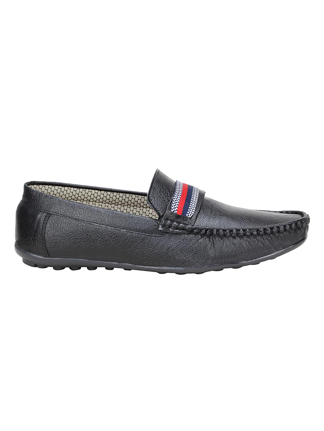 hip street black leatherette slip on loafers - 16515342 - Zoom Image - 2