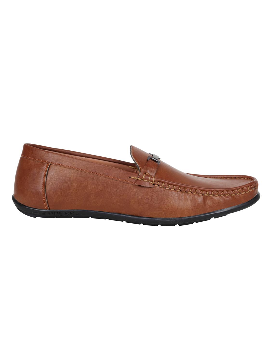 hip street brown leatherette slip on loafers - 16515358 - Zoom Image - 2