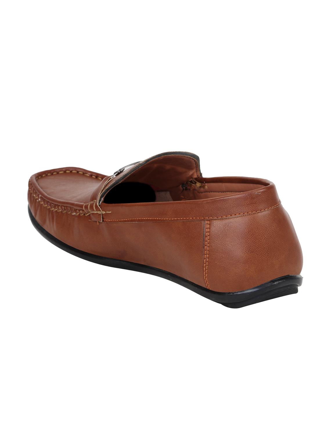 hip street brown leatherette slip on loafers - 16515358 - Zoom Image - 3