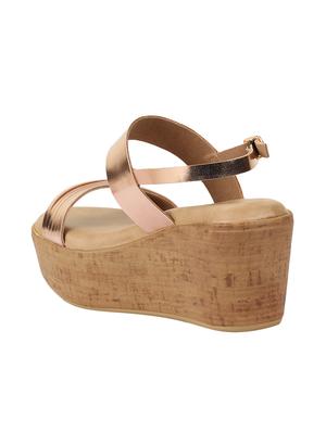 metallic back strap wedges - 16515369 - Standard Image - 3