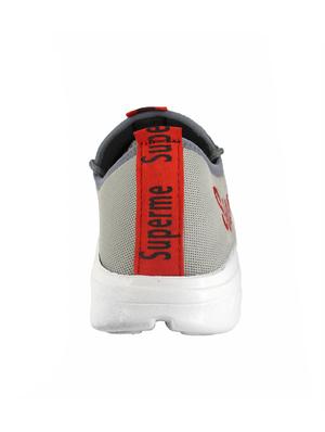 hip street grey mesh lace up sport shoes - 16515544 - Standard Image - 3