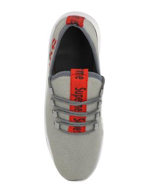 hip street grey mesh lace up sport shoes - 16515544 - Standard Image - 4