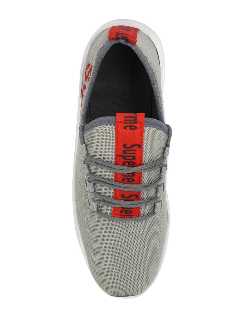 hip street grey mesh lace up sport shoes - 16515544 - Zoom Image - 4