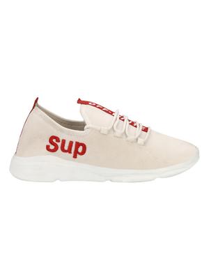 beige mesh lace up sport shoes - 16515547 - Standard Image - 2
