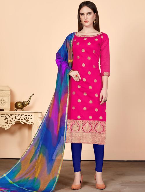 Embroidered unstitched suit - 16515569 - Very Small Image - 1