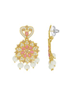 pink metal necklaces and earring - 16515834 - Standard Image - 4