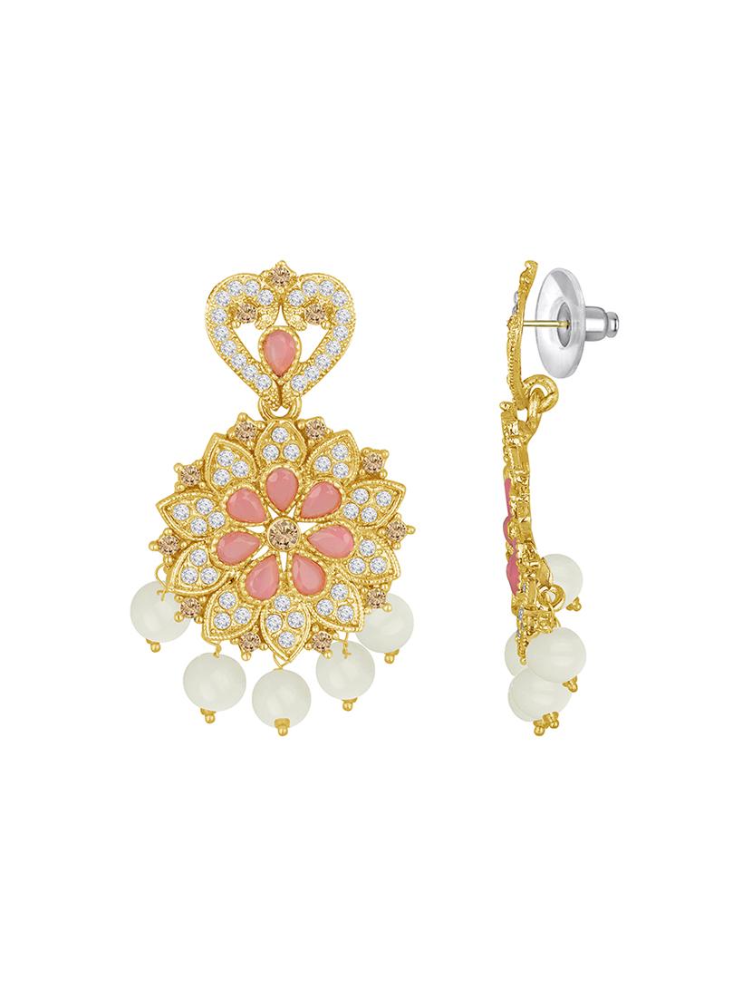 pink metal necklaces and earring - 16515834 - Zoom Image - 4