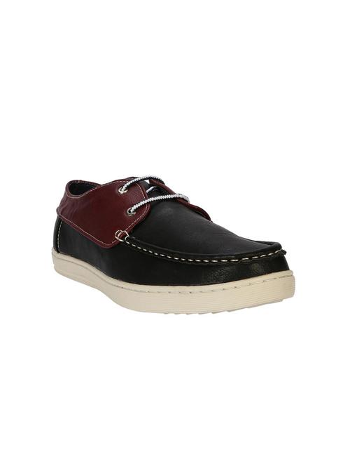 peter england black leather lace up shoes - 16516167 - Very Small Image - 1