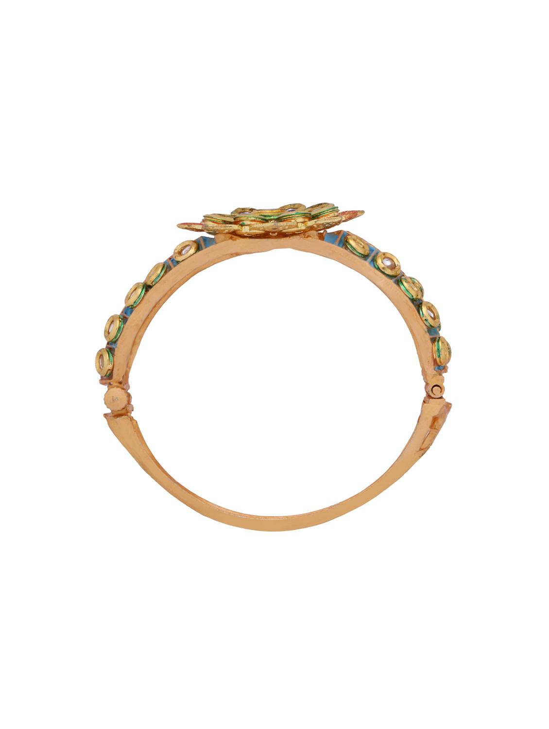 multi colored metal bangle bracelet - 16517432 - Zoom Image - 2