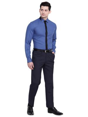 blue printed formal shirt - 16518042 - Standard Image - 4