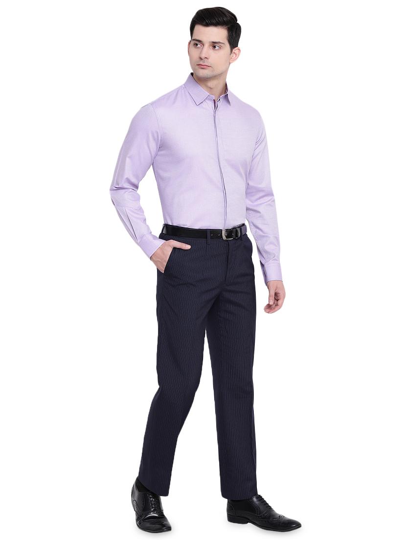 purple printed formal shirt - 16518050 - Zoom Image - 4