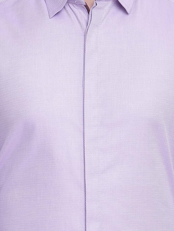 purple printed formal shirt - 16518050 - Zoom Image - 5