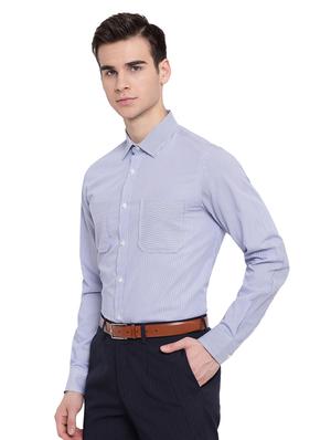 blue striped formal shirt - 16518181 - Standard Image - 2