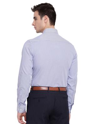 blue striped formal shirt - 16518181 - Standard Image - 3