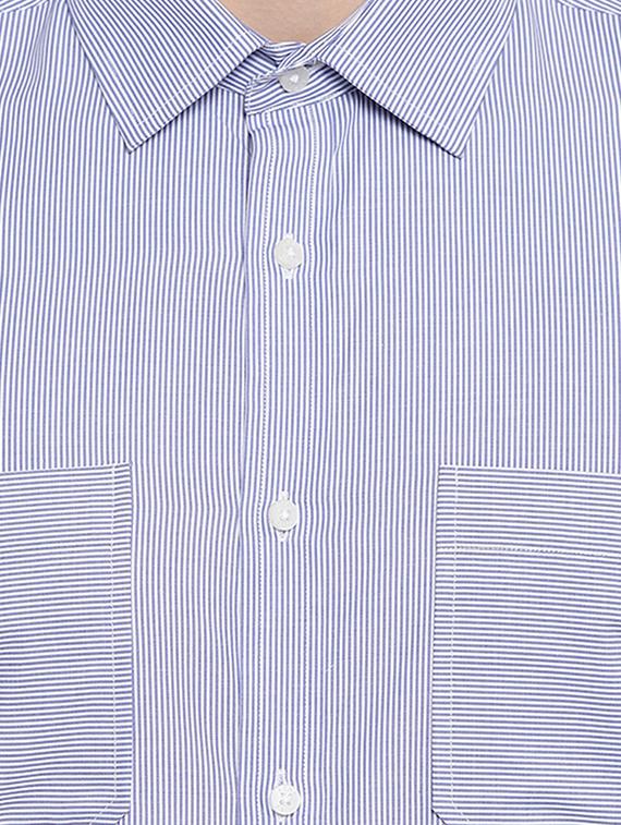 blue striped formal shirt - 16518181 - Zoom Image - 5