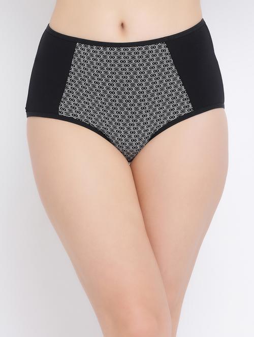 high rise geometric print hipster panty - 16518304 - Very Small Image - 1