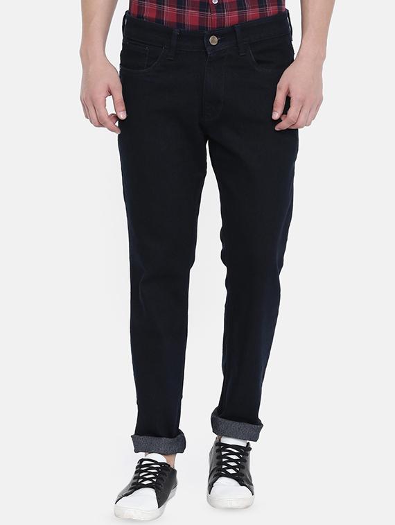 dark blue plain denim jeans - 16518737 - Zoom Image - 1
