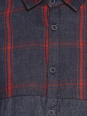 blue checkered casual shirt - 16519220 - Standard Image - 4