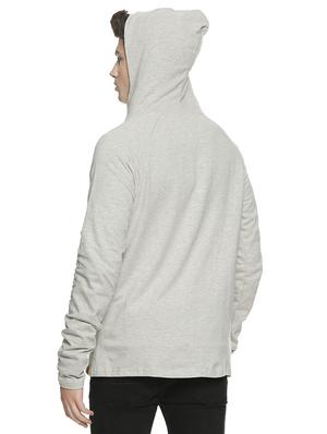 grey solid double breasted casual jacket - 16519228 - Standard Image - 3