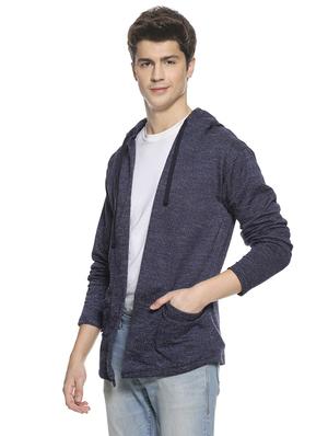 blue solid hooded shrug - 16519246 - Standard Image - 2