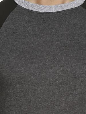 grey color block raglan sweatshirt - 16519258 - Standard Image - 4