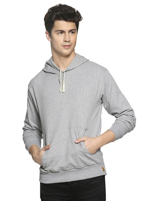 grey solid sweatshirt - 16519259 - Standard Image - 1