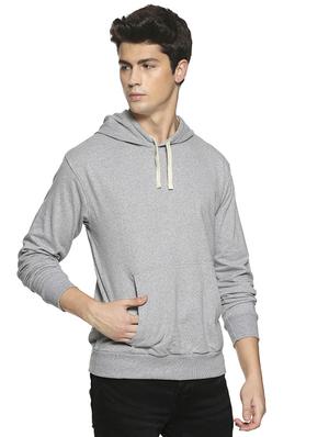 grey solid sweatshirt - 16519259 - Standard Image - 2