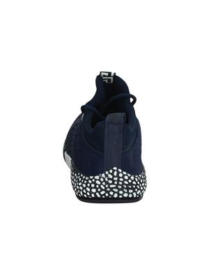 zebx blue fabric lace up sport shoes - 16519962 - Standard Image - 3