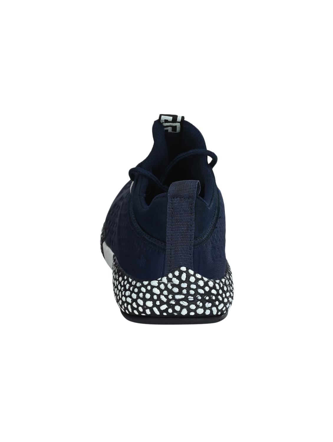zebx blue fabric lace up sport shoes - 16519962 - Zoom Image - 3