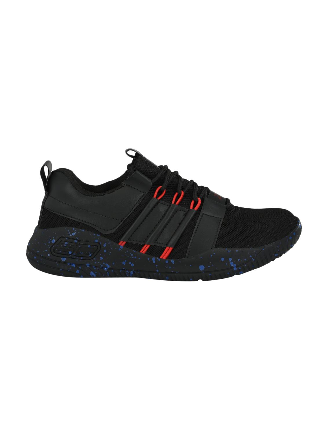 zebx black mesh lace up sport shoes - 16519964 - Zoom Image - 2