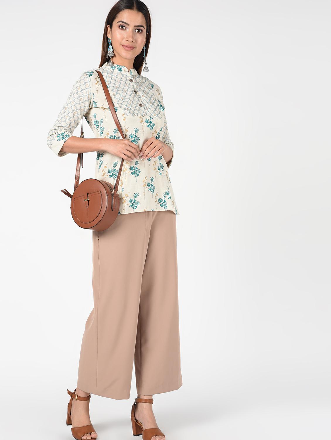 printed straight kurti - 16520040 - Zoom Image - 1