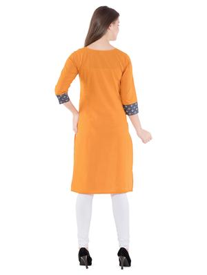 yoke design straight kurta - 16520090 - Standard Image - 3