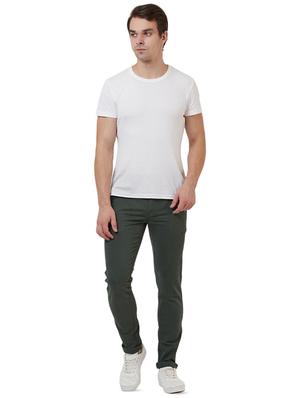 green solid chinos - 16520096 - Standard Image - 4