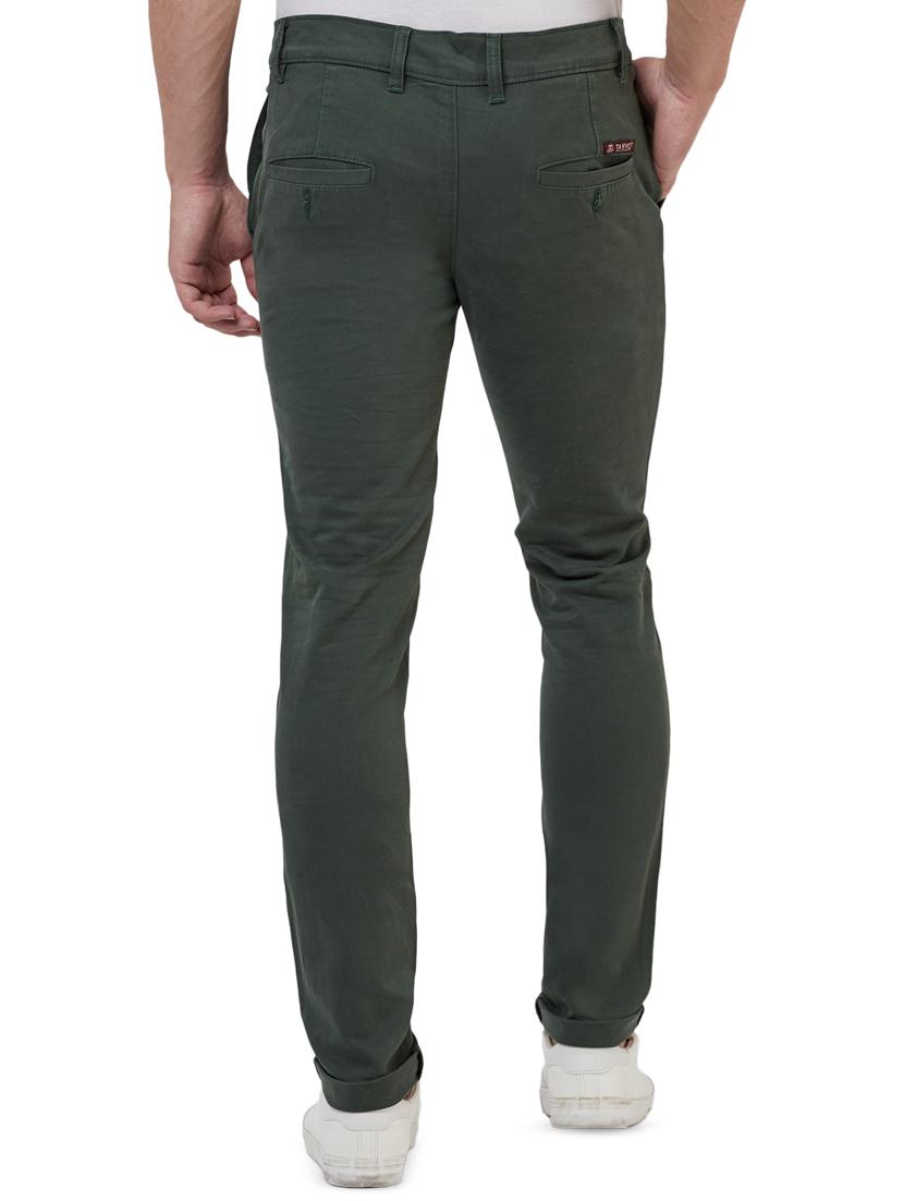 green solid chinos - 16520096 - Zoom Image - 3