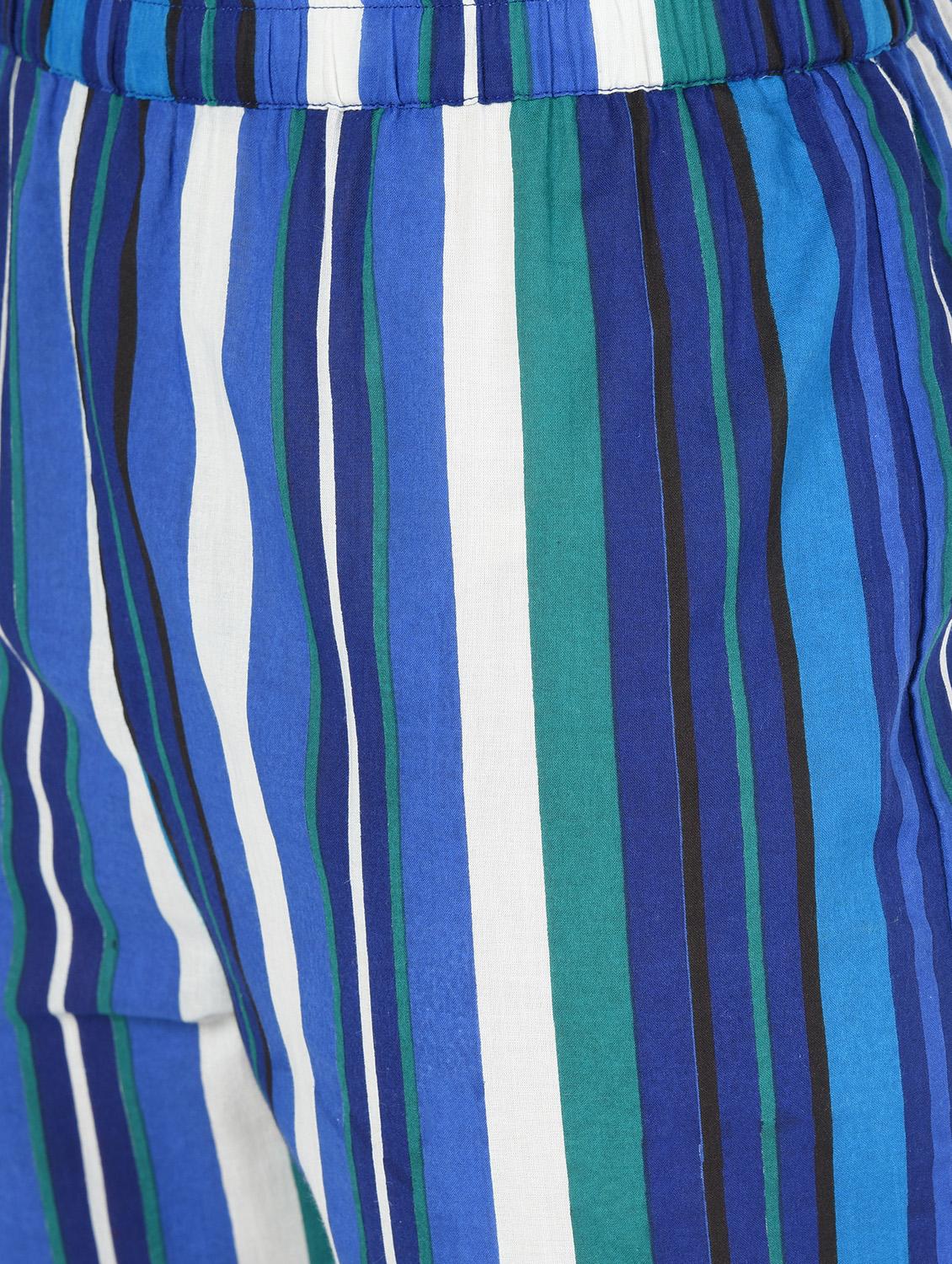 striped cigerette cotton pant - 16520468 - Zoom Image - 5