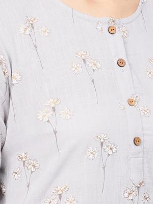 printed straight kurta palazzo set - 16521411 - Standard Image - 5