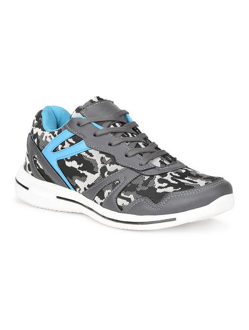 koxko grey fabric lace up sport shoes - 16524394 - Standard Image - 1