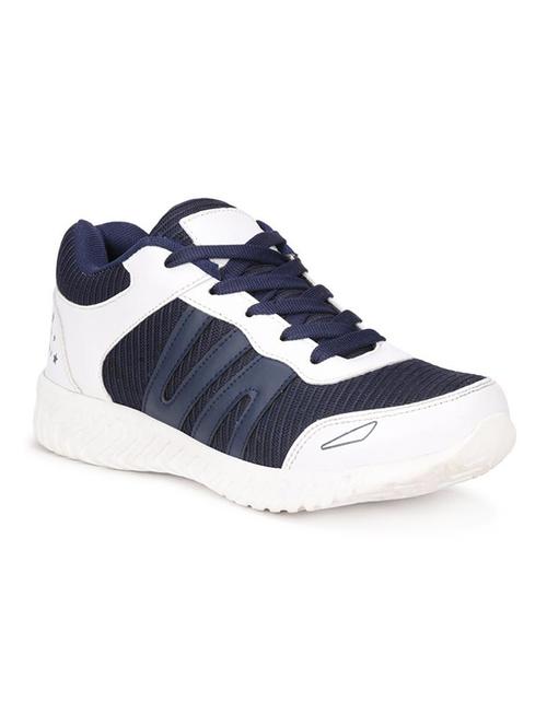 koxko navy blue fabric lace up sport shoes - 16524398 - Standard Image - 1
