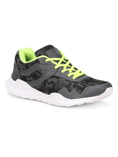 koxko grey fabric lace up sport shoes - 16524401 - Standard Image - 1