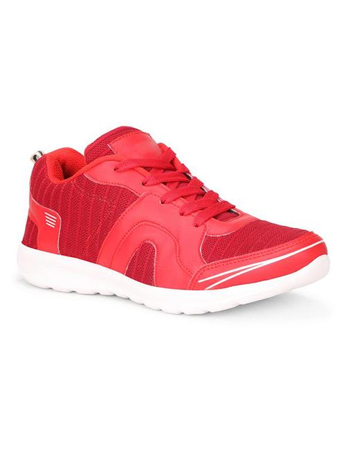 koxko red fabric lace up sport shoes - 16524408 - Standard Image - 1