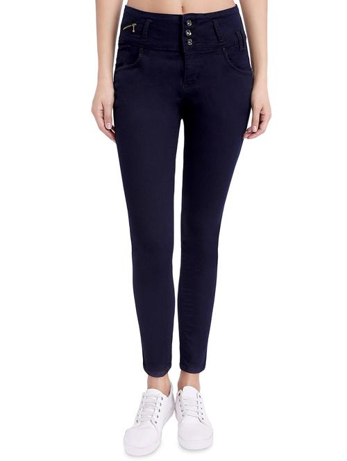button detail high rise jeans - 16524939 - Very Small Image - 1