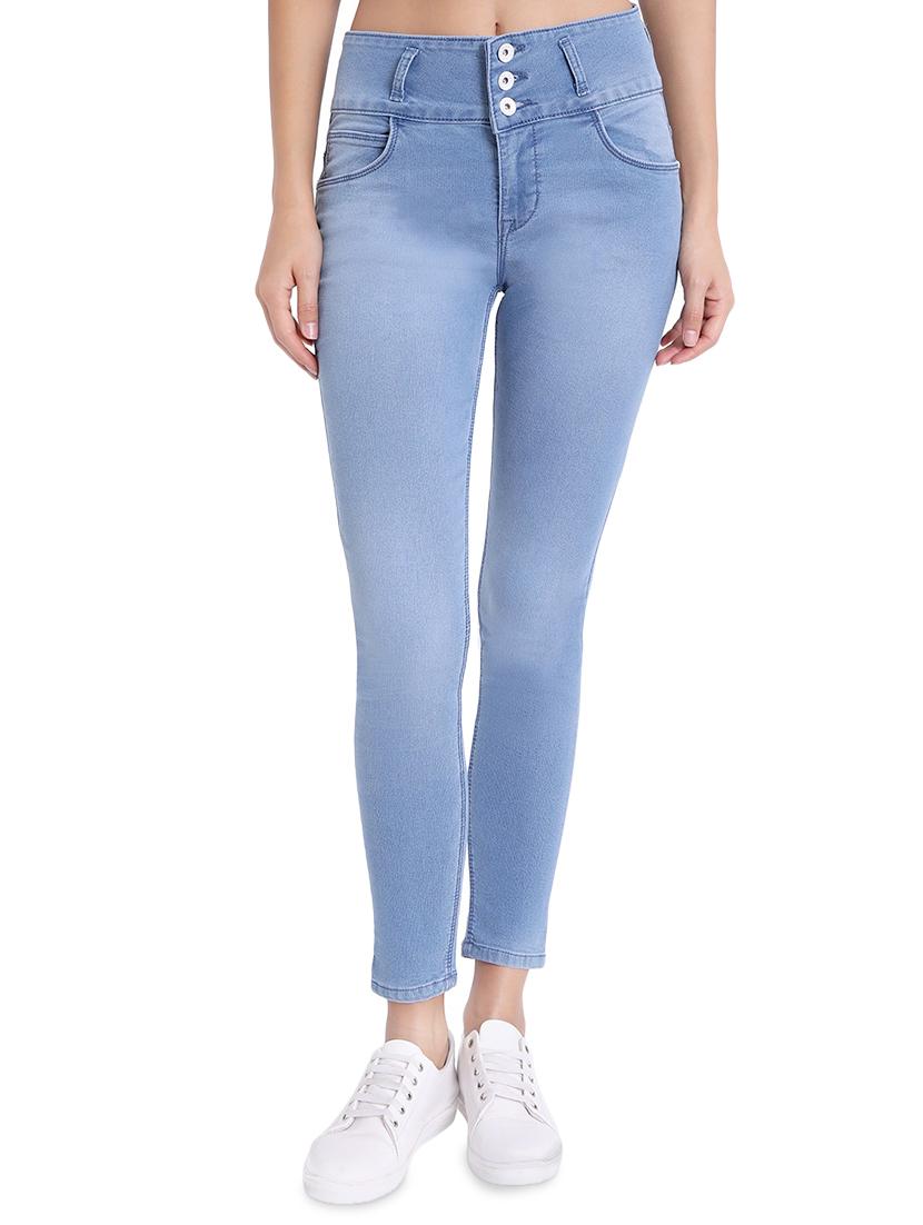 button detail high rise jeans - 16524943 - Zoom Image - 1