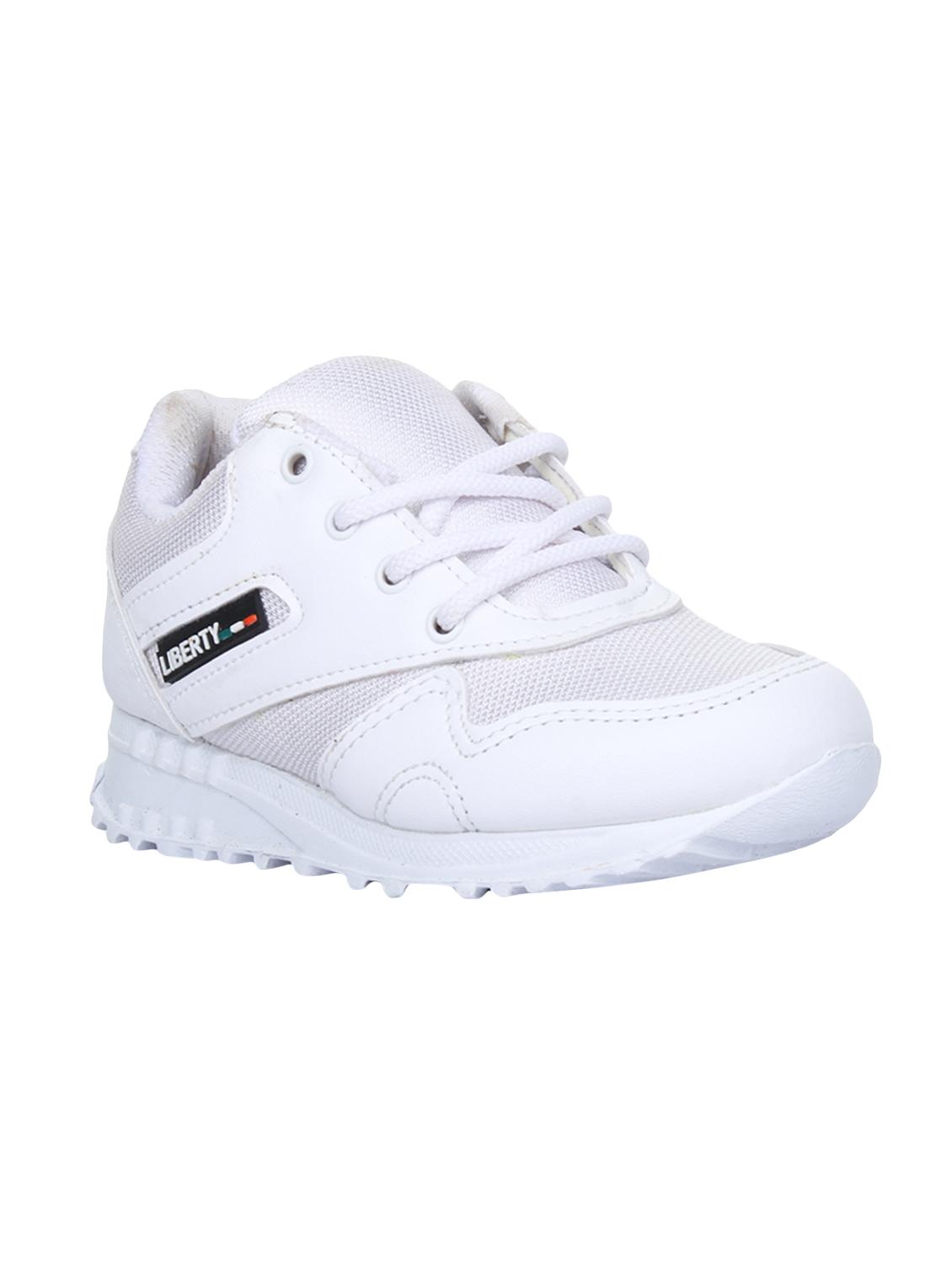 liberty white mesh lace up sport shoes - 16525266 - Zoom Image - 1