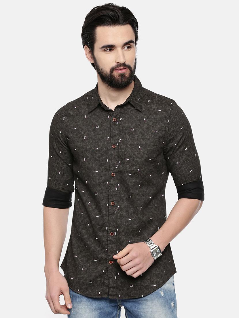 black printed casual shirt - 16525622 - Zoom Image - 1