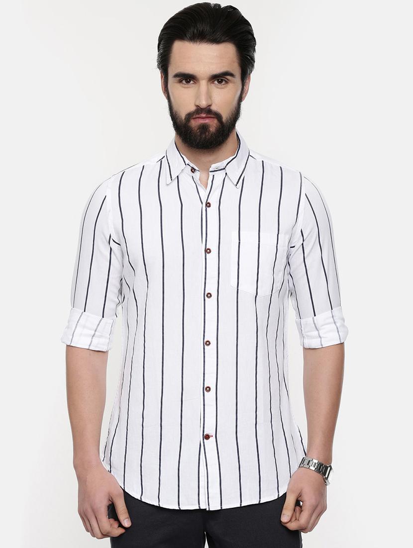 white striped casual shirt - 16525623 - Zoom Image - 1