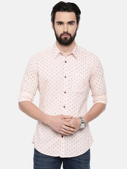 pink printed casual shirt - 16525633 - Standard Image - 1
