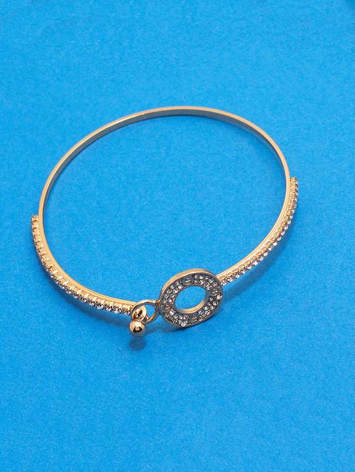 gold metal bangle bracelet - 16525790 - Standard Image - 1