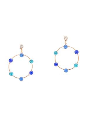 blue metal drop earring - 16525904 - Standard Image - 2